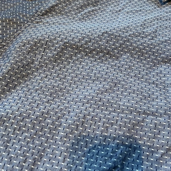 Haggar men’s 4x button down dress shirt blue - Picture 2 of 6